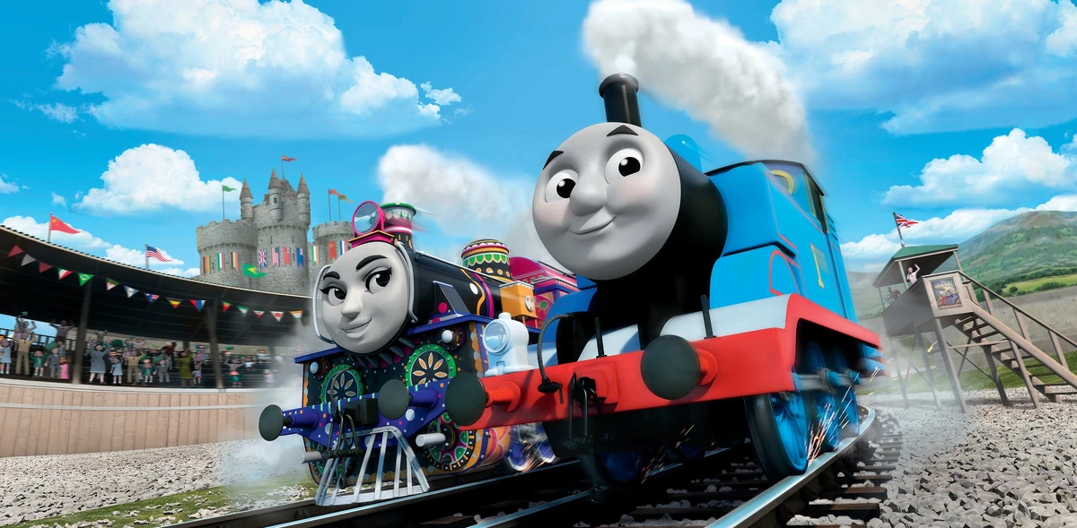 Thomas en Ashima tijdens de wedstrijd in The Great Race