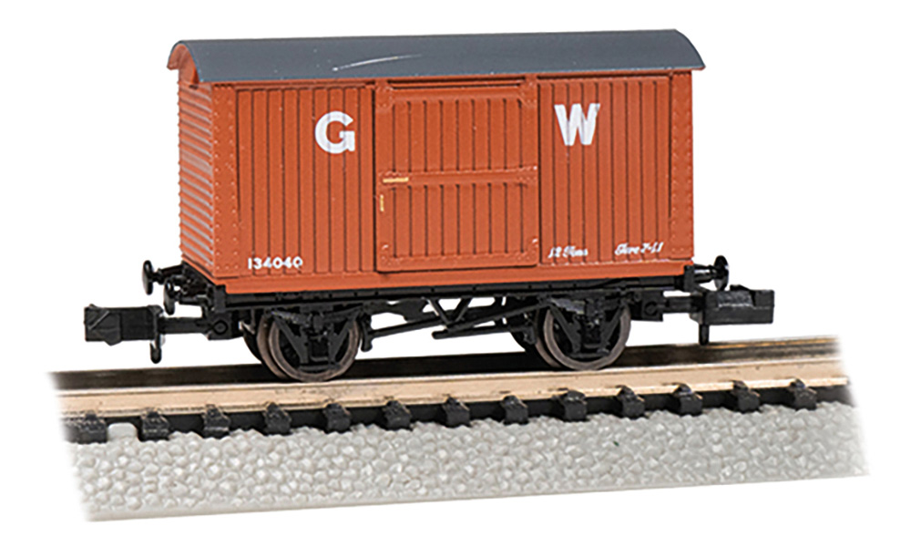 Bachmann N Scale 77088 Box Van Great Western Boxcar Red