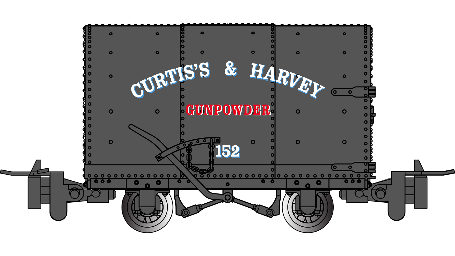 Bachmann OO-9 77507 Gunpowder Wagon C&H 152