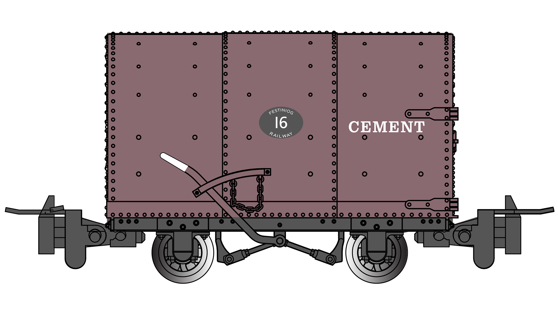 Bachmann OO-9 77508 Gunpowder Wagon Festin 16