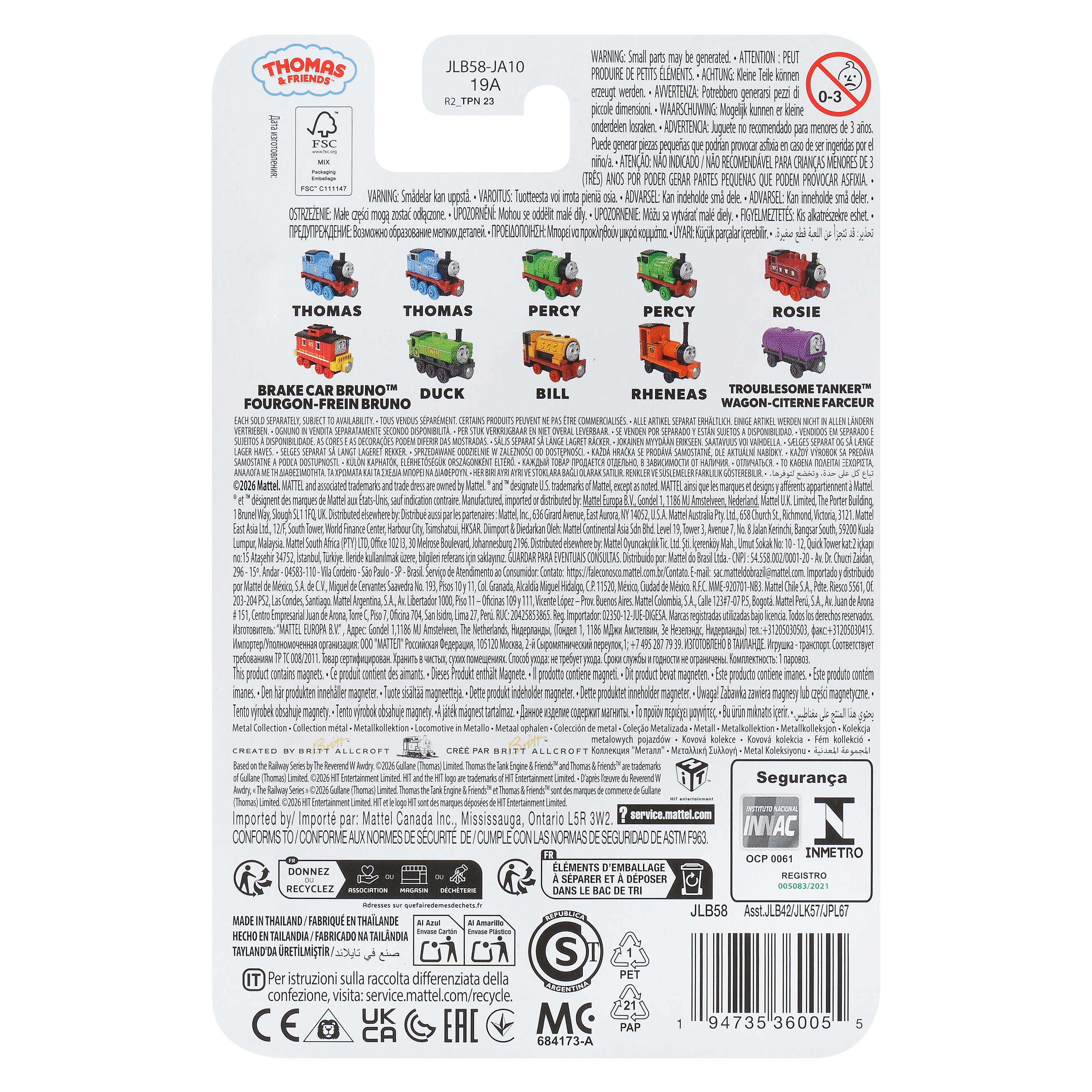 Rheneas Easy Connect Die-Cast Push-Along Engine — productfoto 2