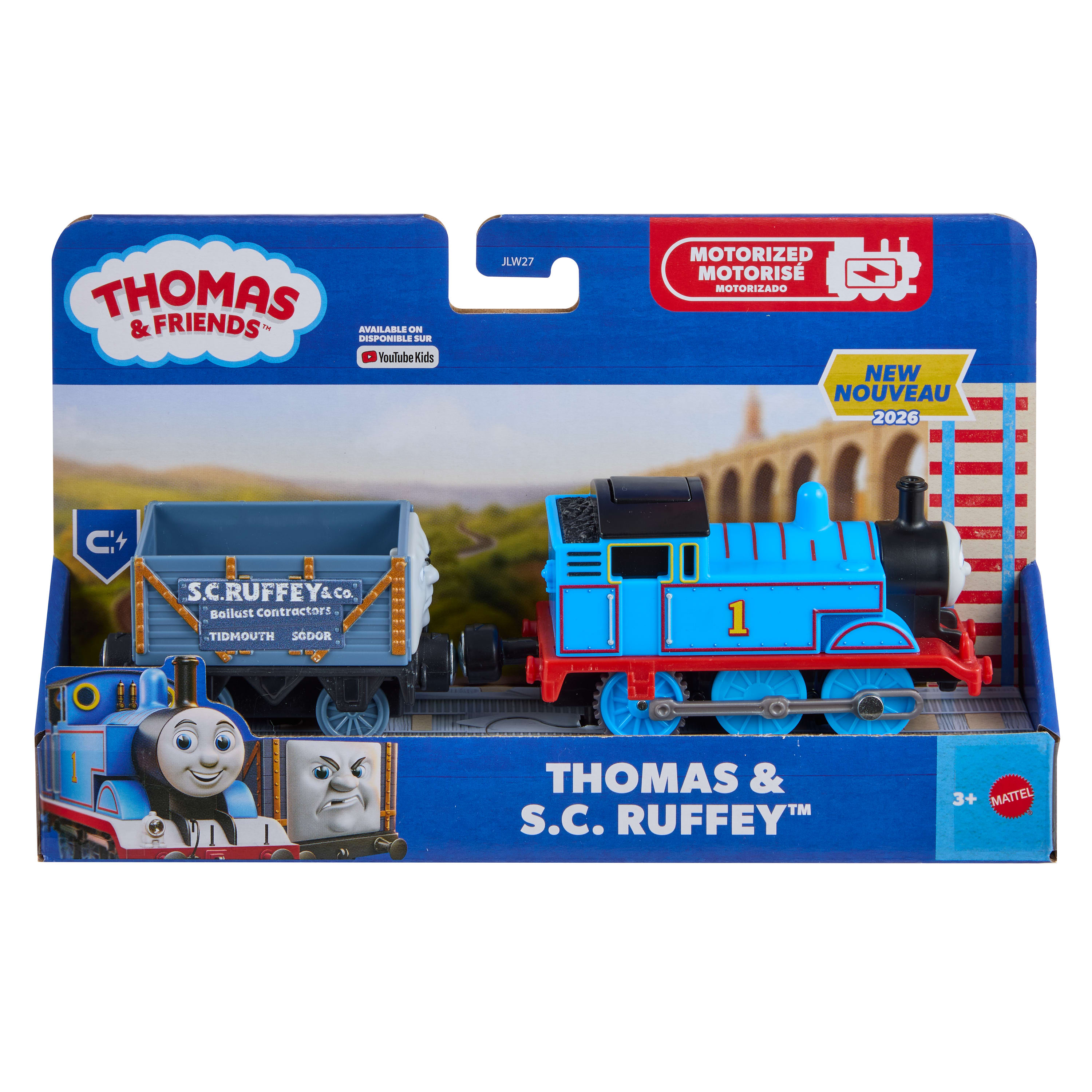 Thomas en S.C. Ruffey uit de Motorized Collection 2026 in de originele verpakking