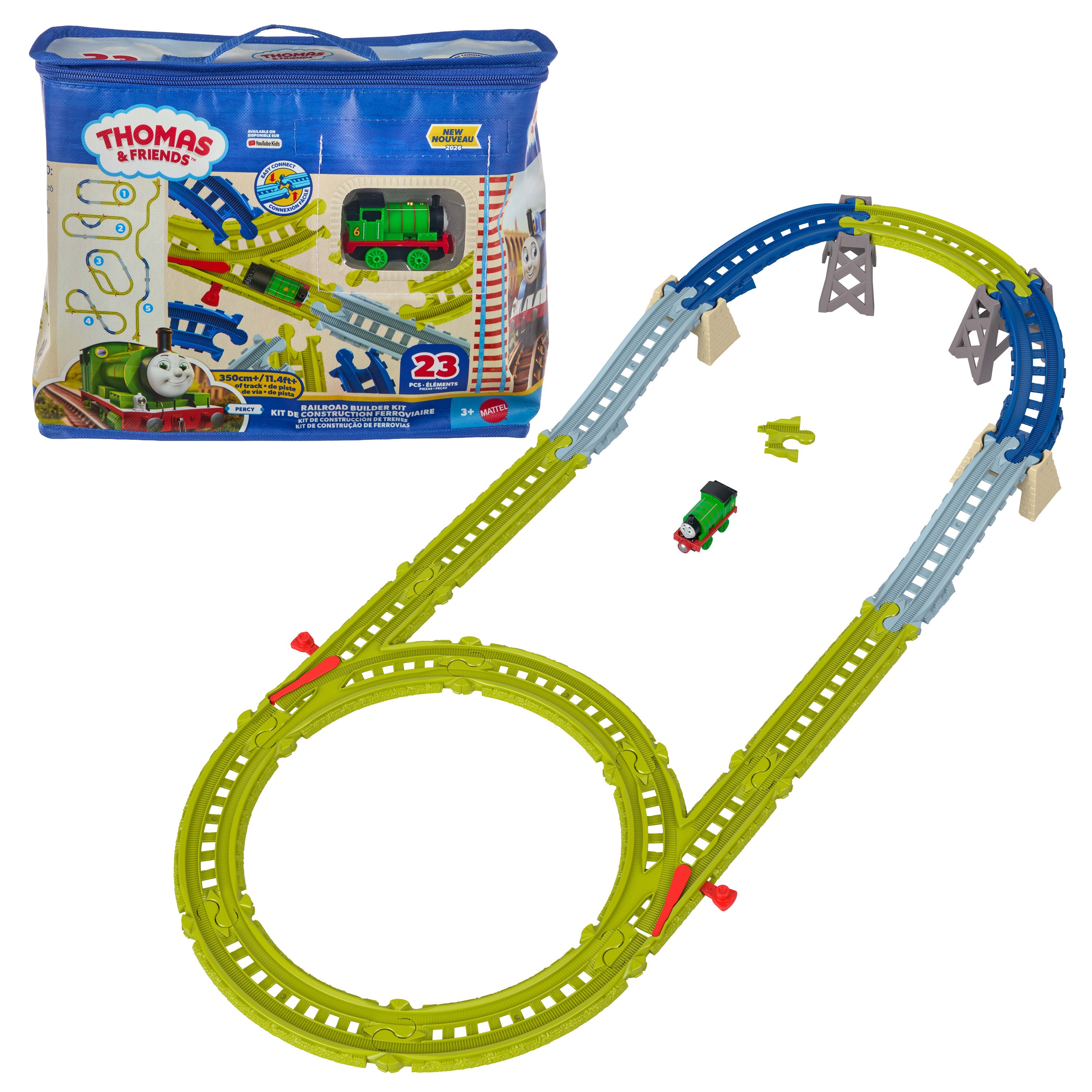 Thomas & Friends Railroad Builder Kit – 23 Pieces with Percy — productfoto 2