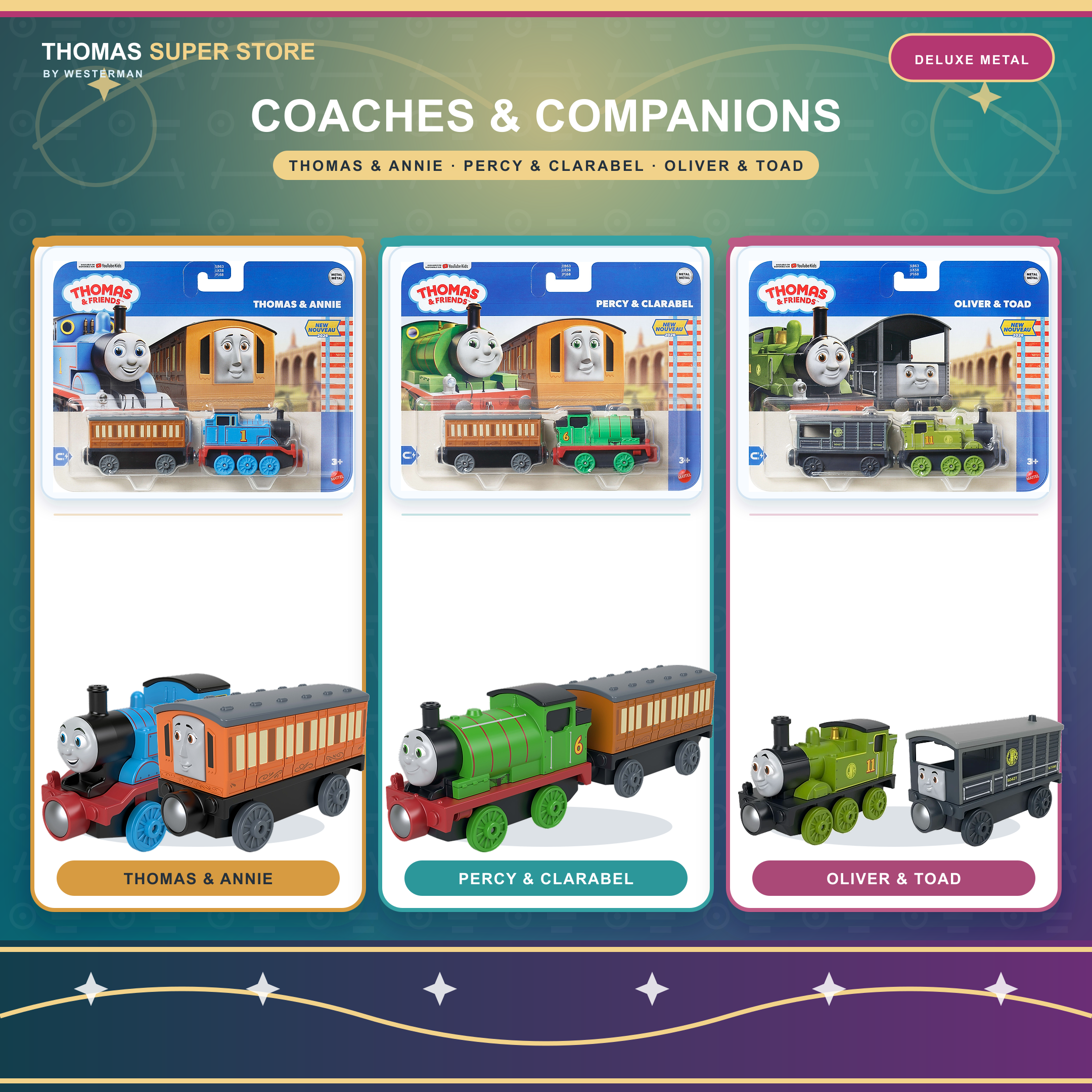 Carrozze e Compagni – Bundle Deluxe in Metallo 2026 — Thomas Super Store Toy