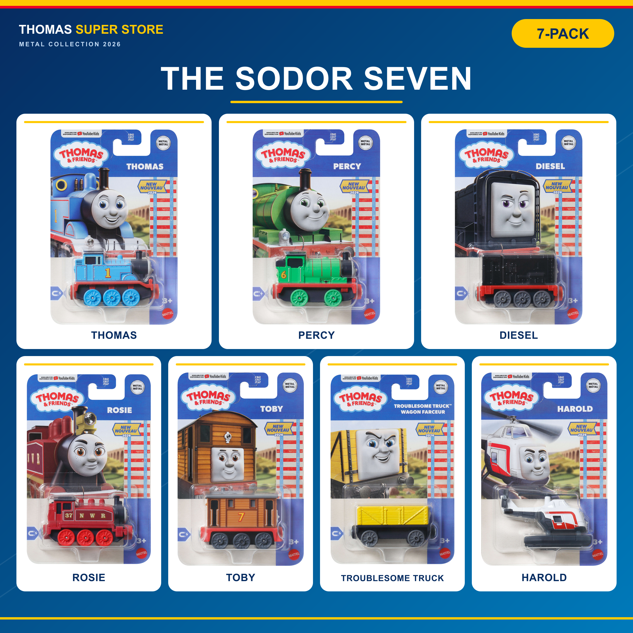 The Sodor Seven – Metal Collection 2026 Bundle — productfoto 2