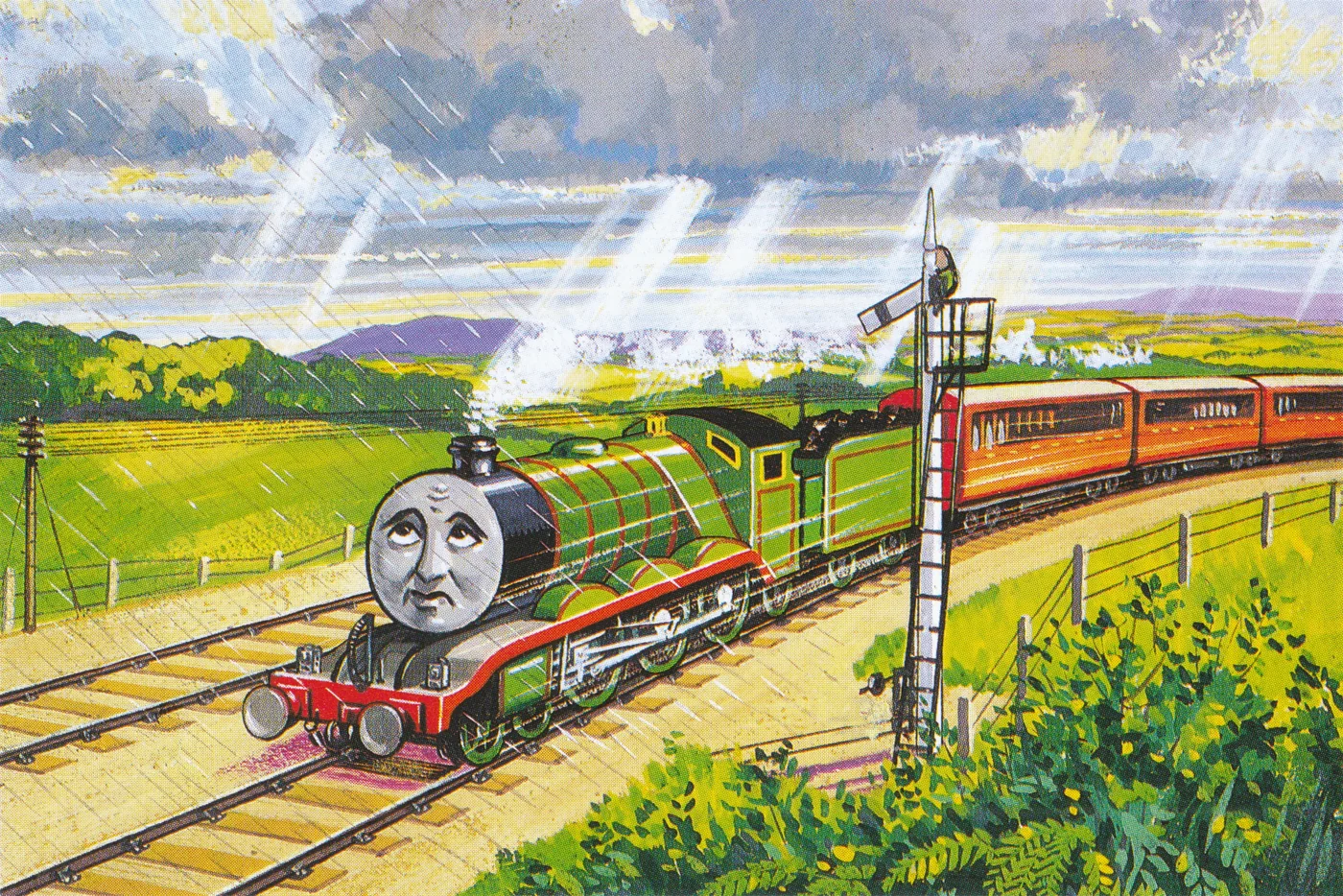 The Sad Story of Henry Railway Series illustratie