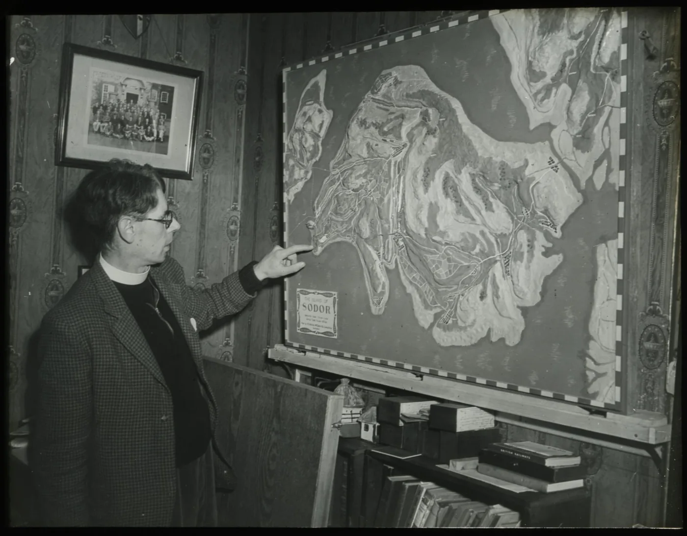 Awdry met kaart van Sodor